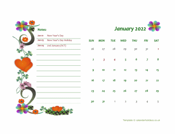 Monthly Kid Kindergartewn Calendar