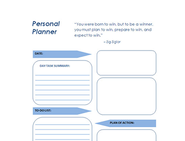 Printable Daily Planner